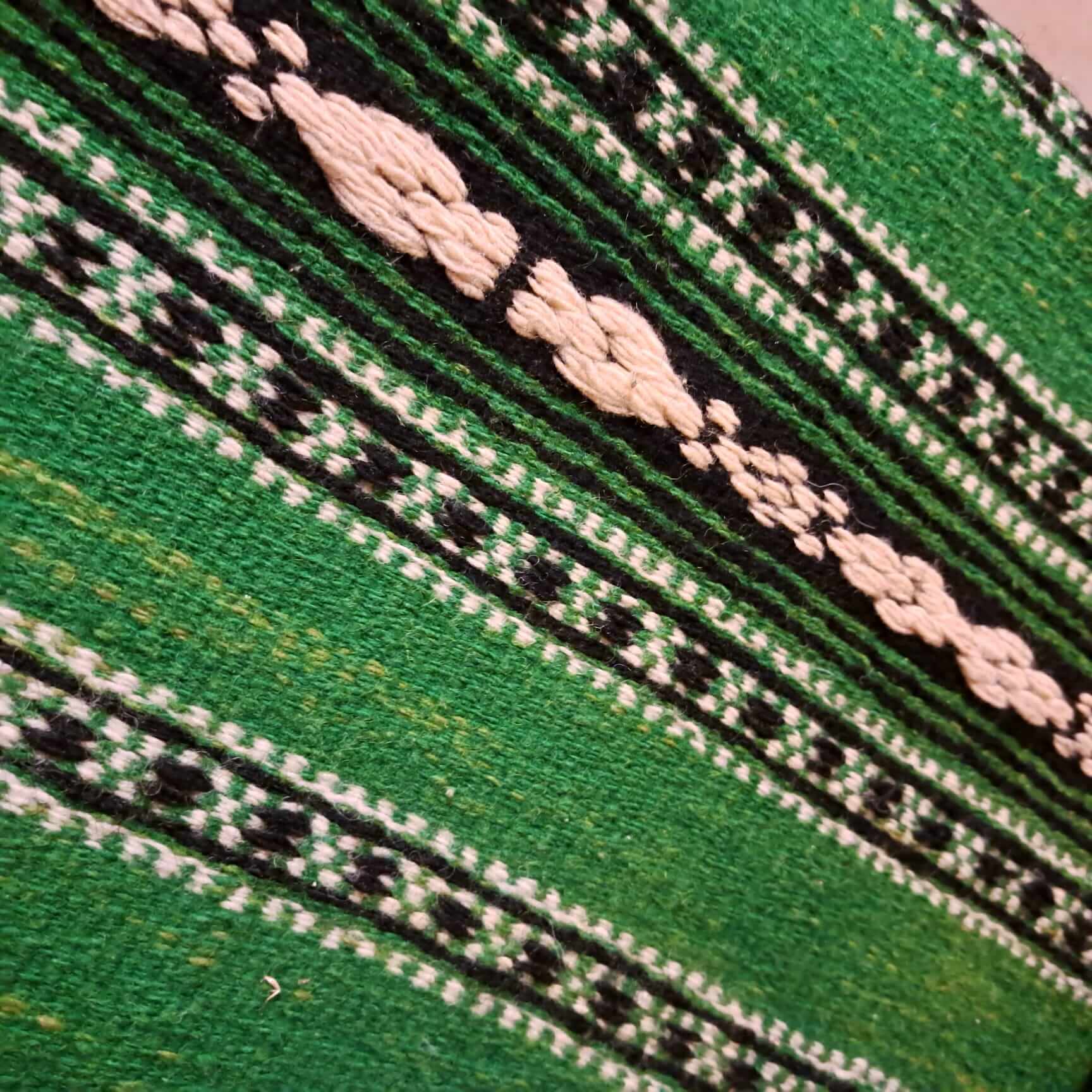 Traditional Handwoven Rug – One-of-a-Kind Green