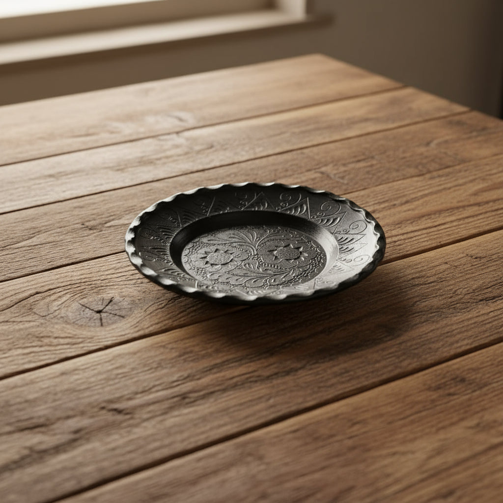 Black Corund Ceramic Decorative Plate