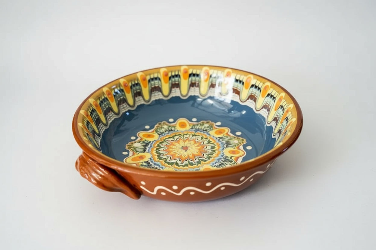 Two-Handle Ceramic Bowl
